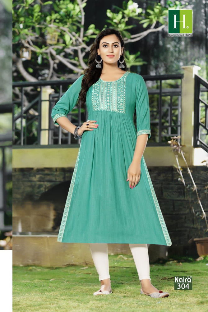 Naira Vol 3 By Hirwa Rayon Kurtis Catalog
